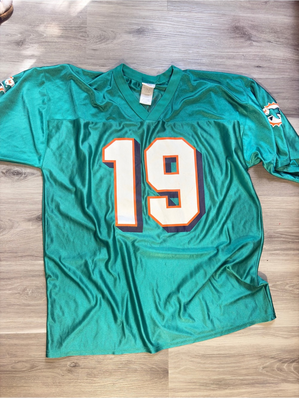 NFL Kids Aqua Football Jersey with Number 19